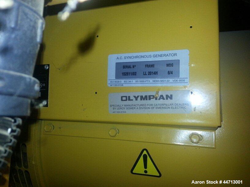 Used Caterpillar/Olympian 60kW standby Diesel Generator Set, Model D60P3
